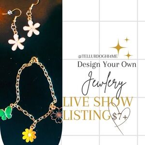 Charm bracelet, necklace or earrings